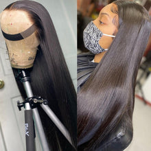 Load image into Gallery viewer, Yoniswigs 5*5/13*4 Transparent Lace Wigs 13*6*1 T Part Lace Wigs Straight Hair Lace Front Human Human Wigs 150% 180% Density Pre Plucked Hair Line
