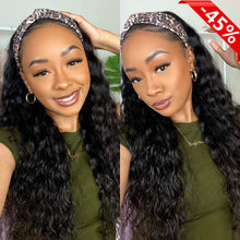 Load image into Gallery viewer, Headband Wigs Human Hair Curly 30Inch Glueless Brazilian Hair Wigs 180 Density So Soft Remy Full Machine Wig
