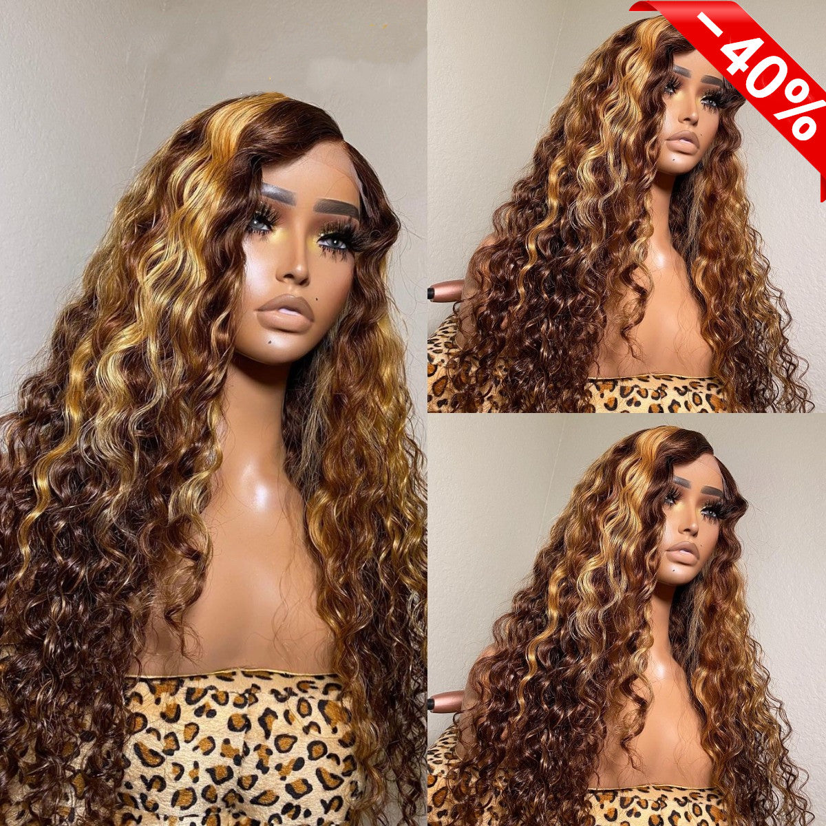 Yoniswigs 13x4 Transparent Lace 13*6*1 T Part Lace Front Human Hair Highlight Curly Wigs Invisible 150% 180% Density Pre Plucked