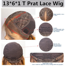 Load image into Gallery viewer, Yoniswigs 5*5/13*4 Transparent Lace Wigs 13*6*1 T Part Lace Wigs Straight Hair Lace Front Human Human Wigs 150% 180% Density Pre Plucked Hair Line
