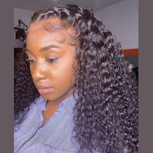 Load image into Gallery viewer, Yoniswigs 13*4 Curly Wigs 180% Density Transparent Lace Front Wigs Amazing Lace Melted Match All Skin Color Pre Plucked
