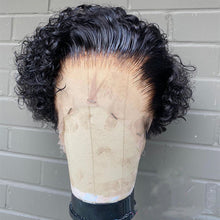 Load image into Gallery viewer, Yoniswigs Pixie Cut Wig 13*4 Transparent Lace Front Human Hair Wigs 180% Density
