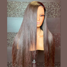 Load image into Gallery viewer, 13*4 Transparent Lace Wigs 13*6*1 T Part Lace Wigs Straight Hair Lace Front Human Hair Wigs 150% 180% Density Pre Plucked Hair Line With Baby Hair
