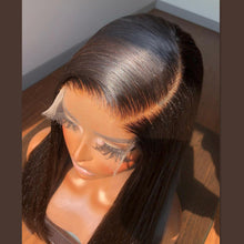 Load image into Gallery viewer, 13*4 Transparent Lace Wigs 13*6*1 T Part Lace Wigs Straight Hair Lace Front Human Hair Wigs 150% 180% Density Pre Plucked Hair Line With Baby Hair
