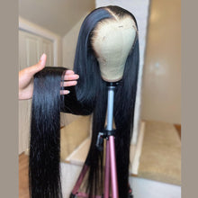 Load image into Gallery viewer, 13x4 Transparent Lace 13*6*1 T Part Lace Front Human Hair Straight  Wigs for Women Invisible 150% 180%  250%Density Pre Plucked

